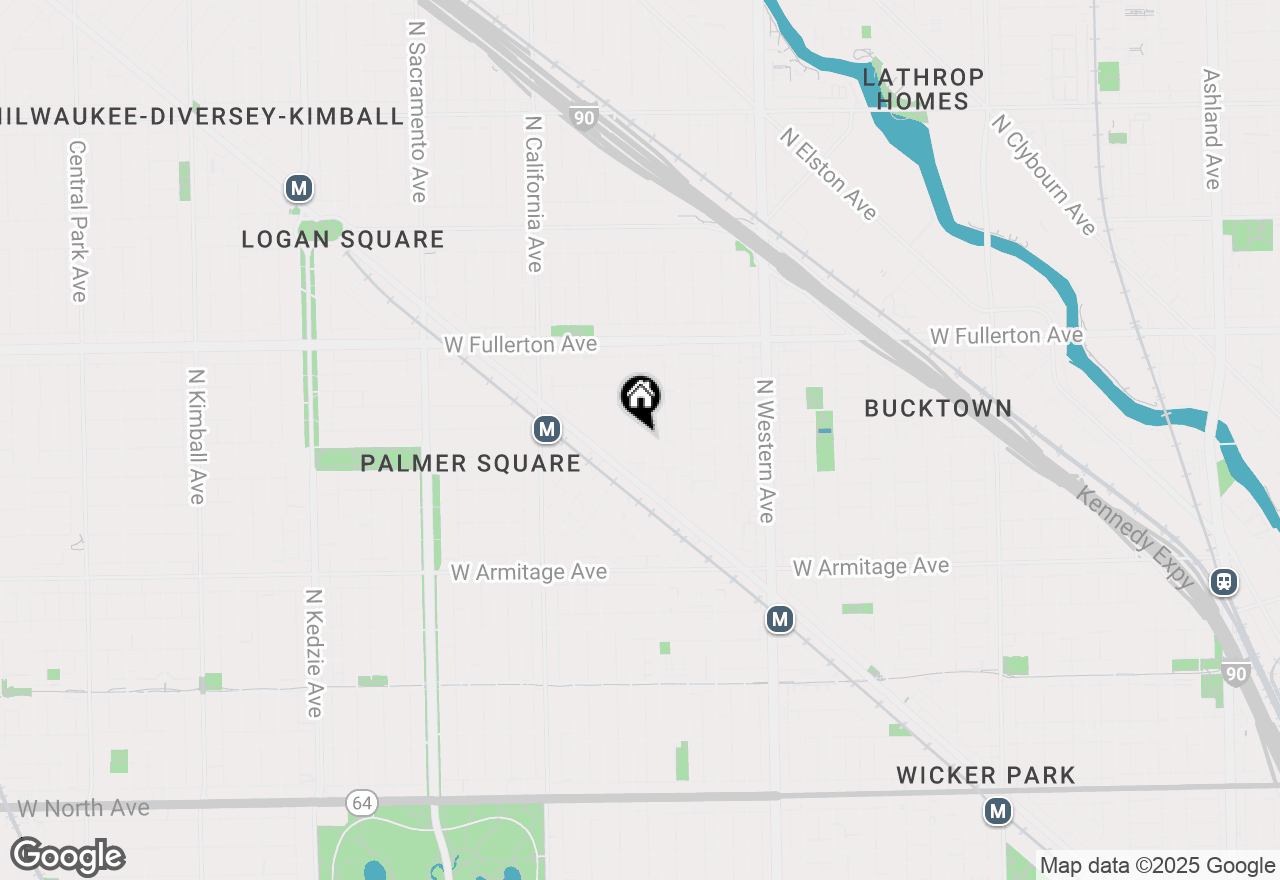 Map of 2168 N Rockwell Street, Chicago, IL 60647