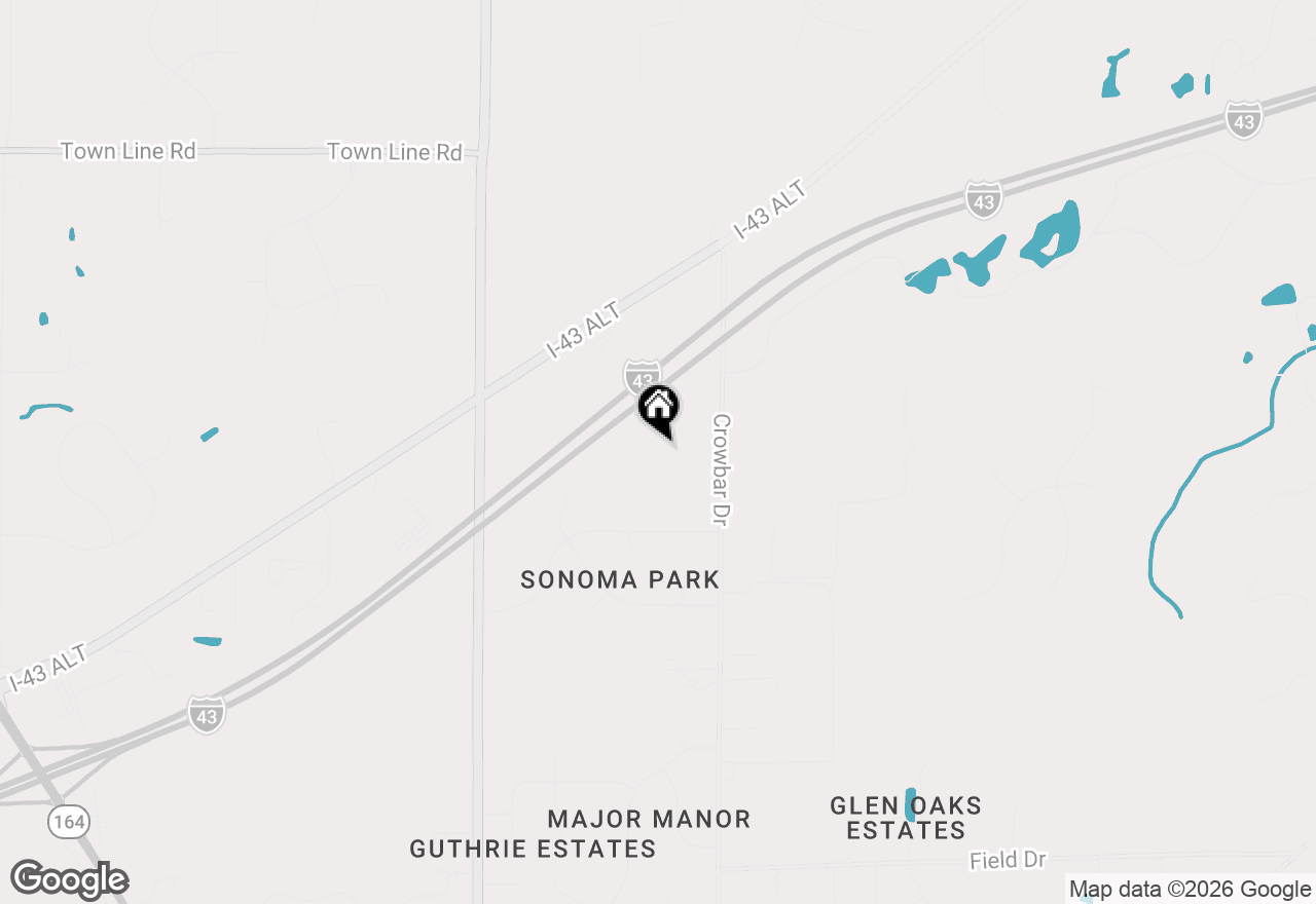 Map of W220S6805 Crowbar Dr, Muskego, WI 53150