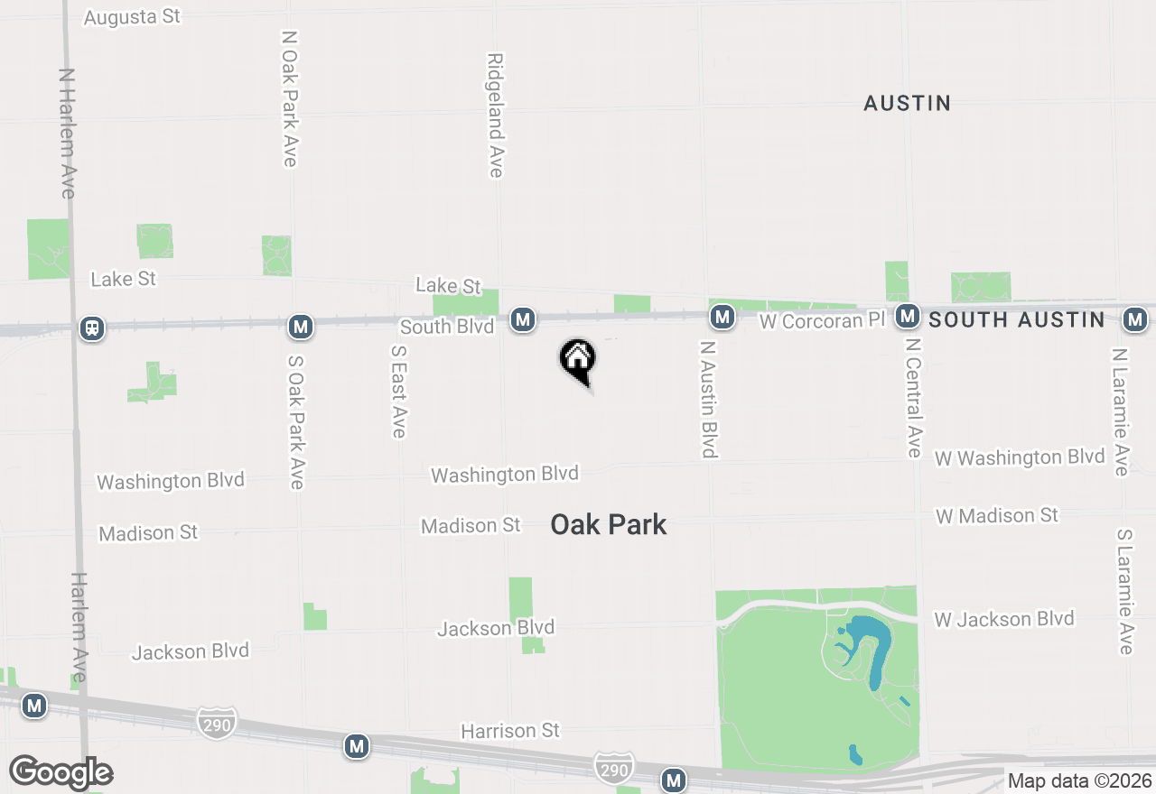 Map of 220 S Harvey Avenue, Oak Park, IL 60302