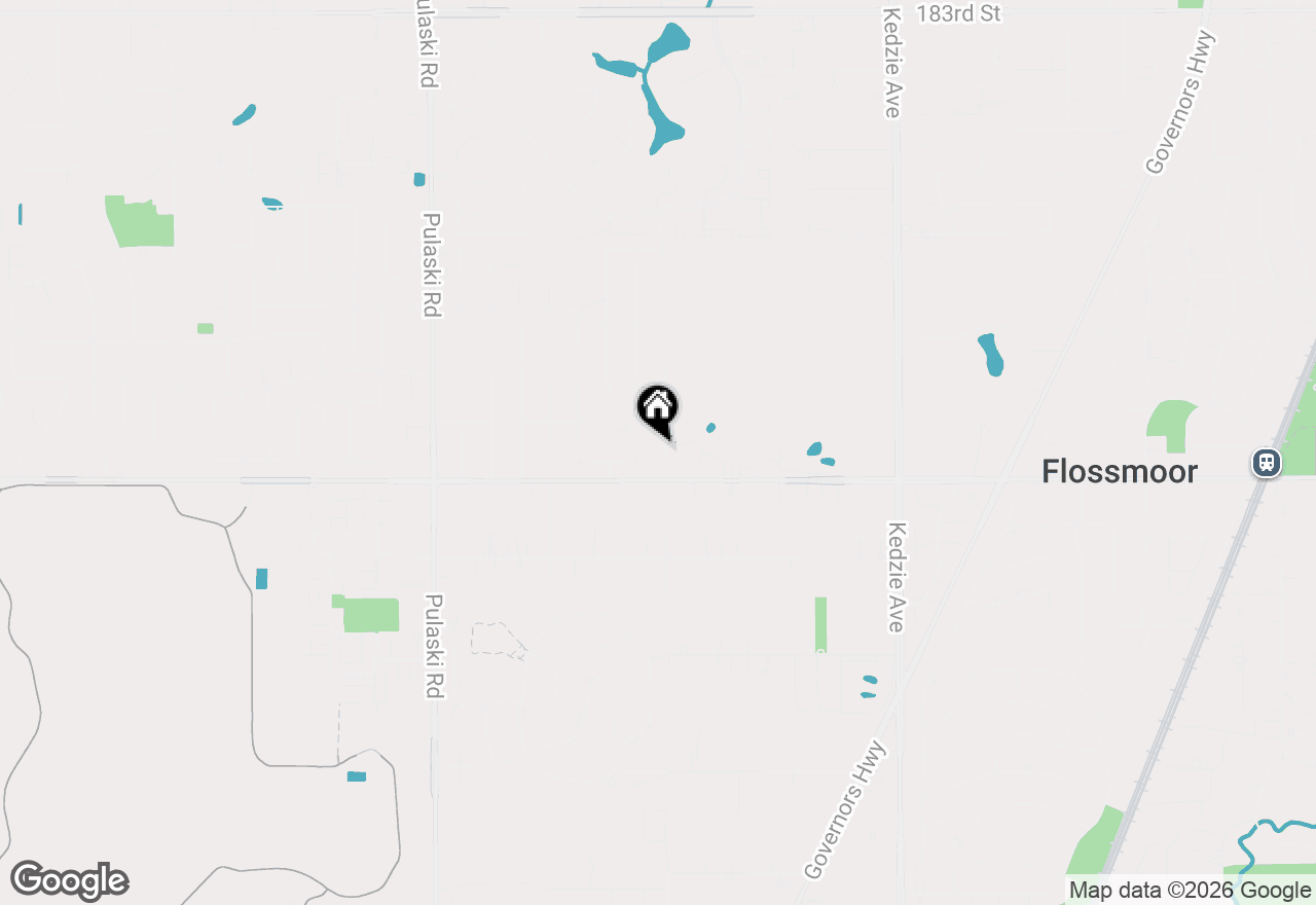 Map of 1034 Central Park Avenue, Flossmoor, IL 60422