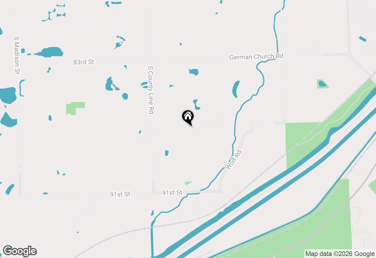 Map of 11649 87th Street, Burr Ridge, IL 60527