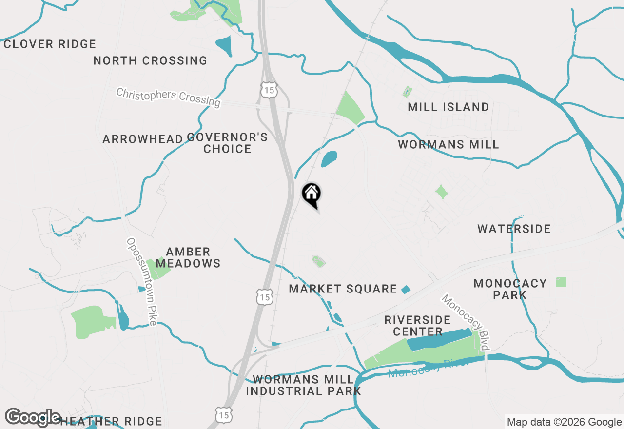 Map of 304 Spring Bank Way, Frederick, MD 21701