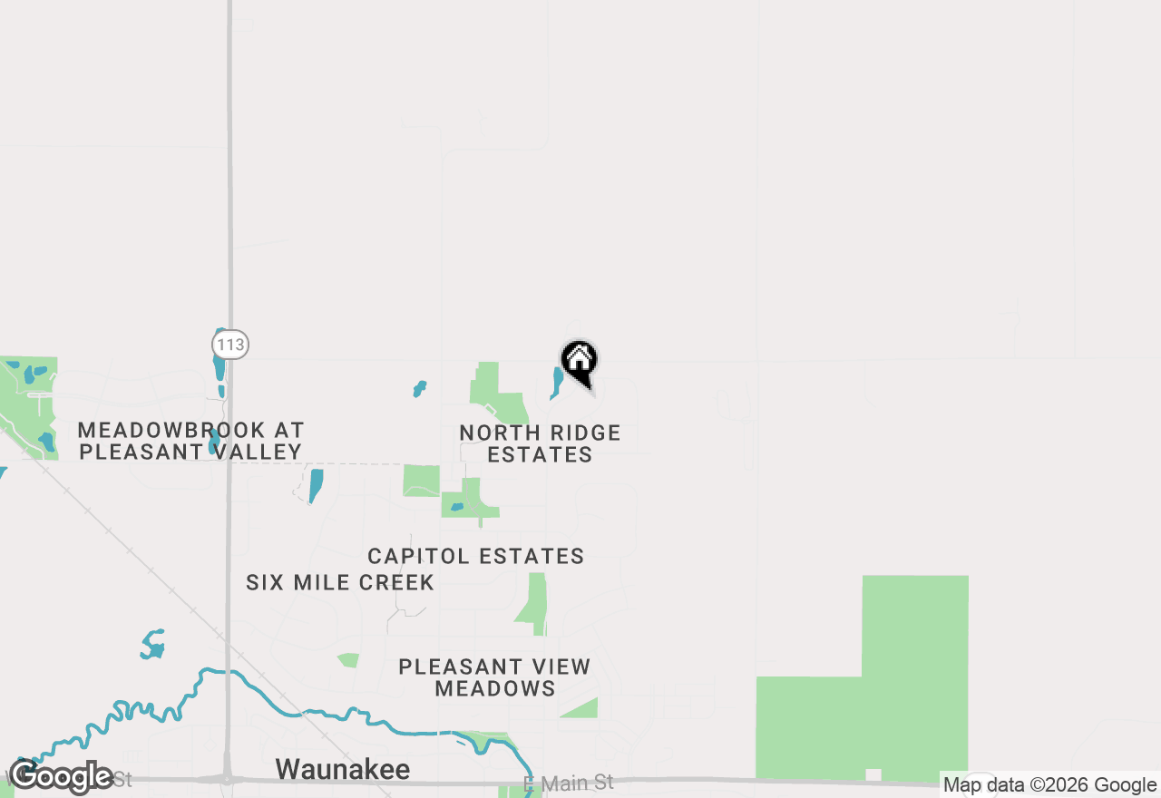 Map of 1113 N Division Street, Waunakee, WI 53597