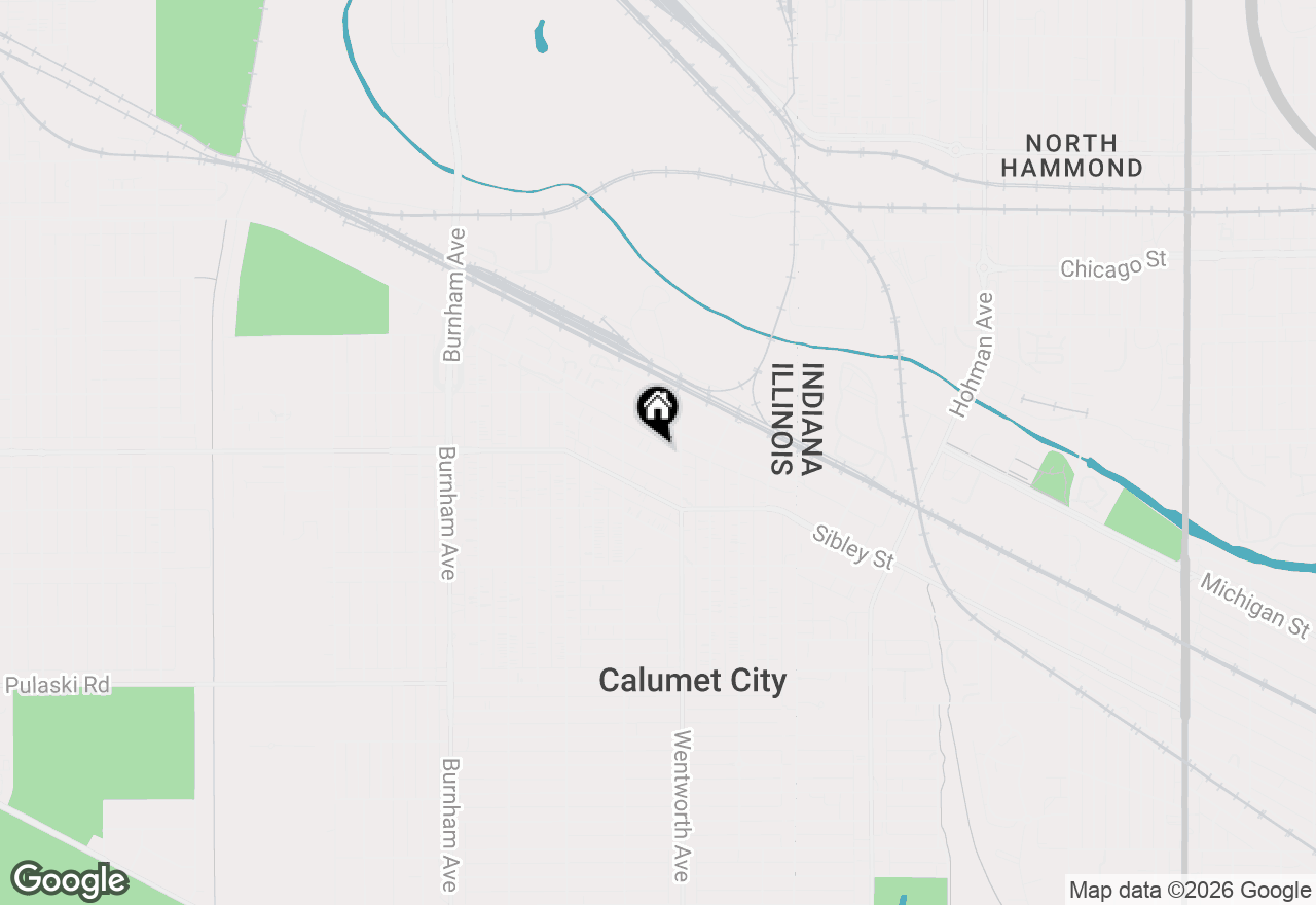 Map of 422 Garfield Avenue, Calumet City, IL 60409