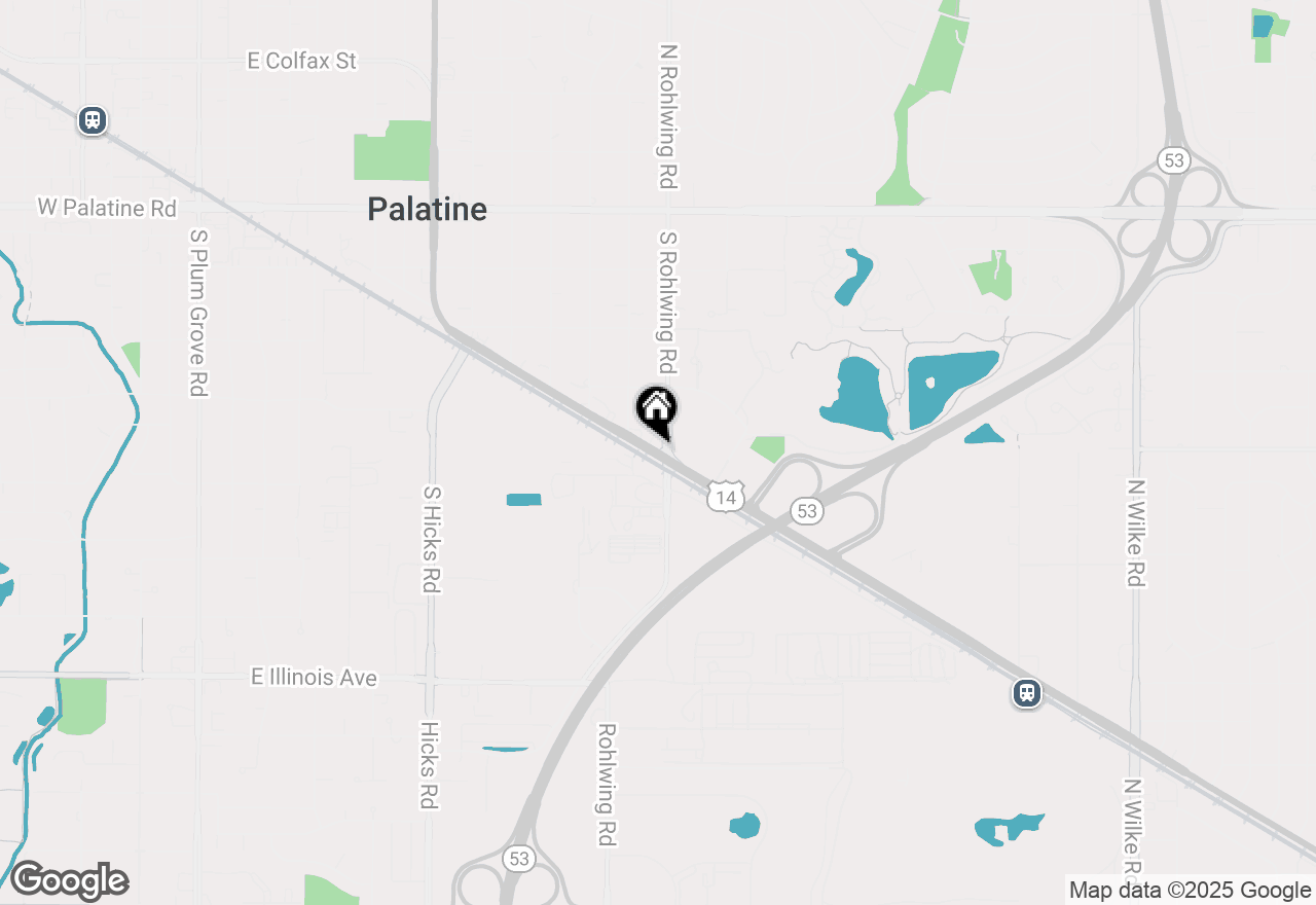 Map of 790 E Northwest Highway, Palatine, IL 60067