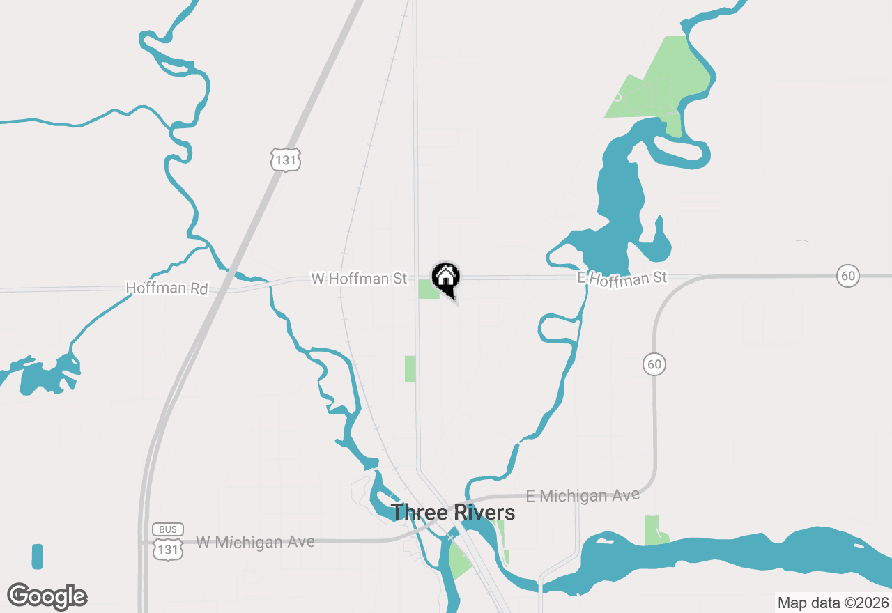 Map of 617 East Street, Three Rivers, MI 49093