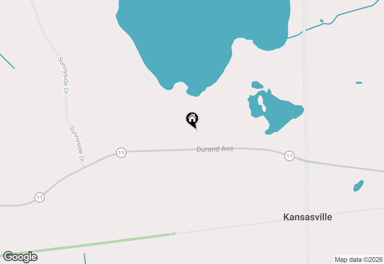 Map of 3516 Polk St, Kansasville, WI 53139