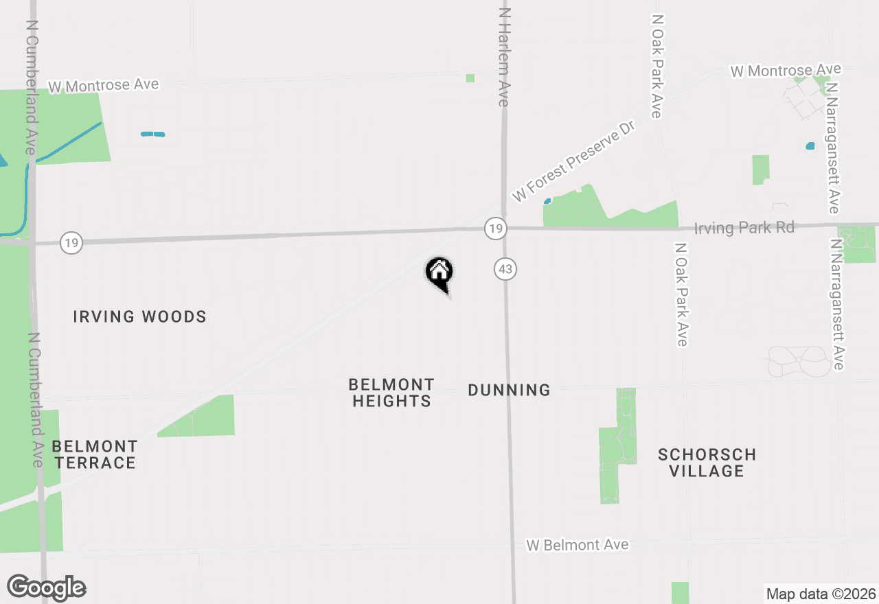 Map of 3816 N Odell Avenue, Chicago, IL 60634