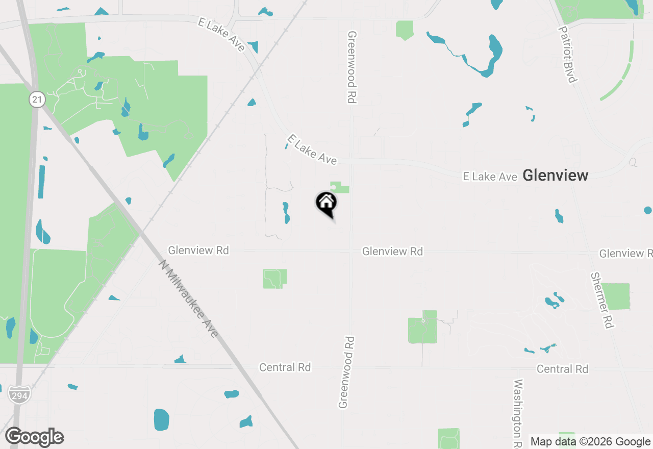 Map of 1038 Elmdale Road, Glenview, IL 60025