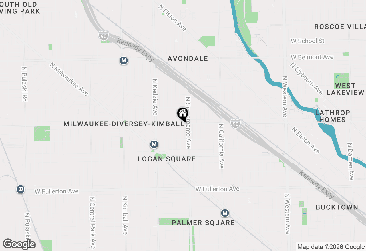 Map of 3021 W Diversey Avenue #G, Chicago, IL 60647