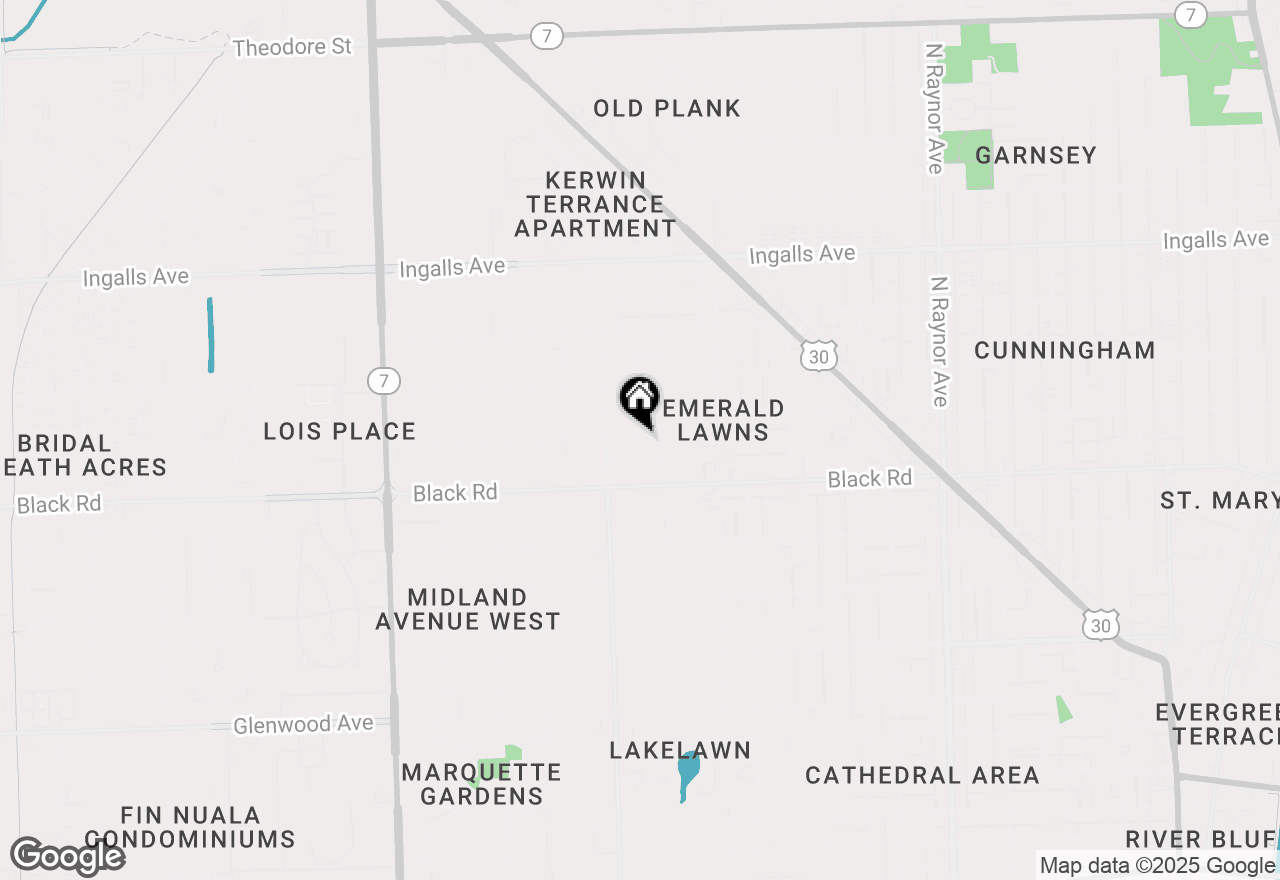 Map of 1304 Dellmar Avenue, Joliet, IL 60435