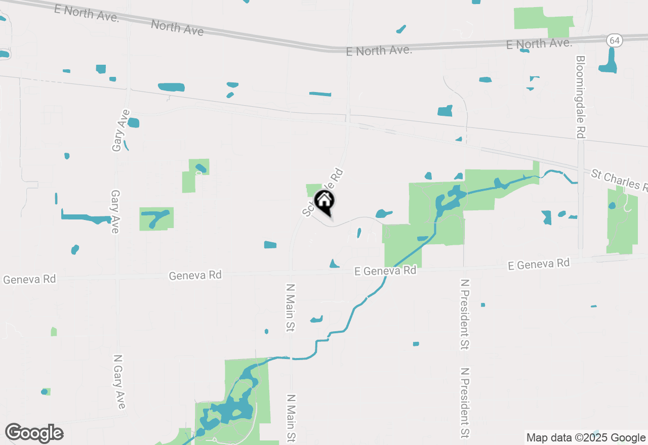 Map of 511 Thornhill Drive #E, Carol Stream, IL 60188