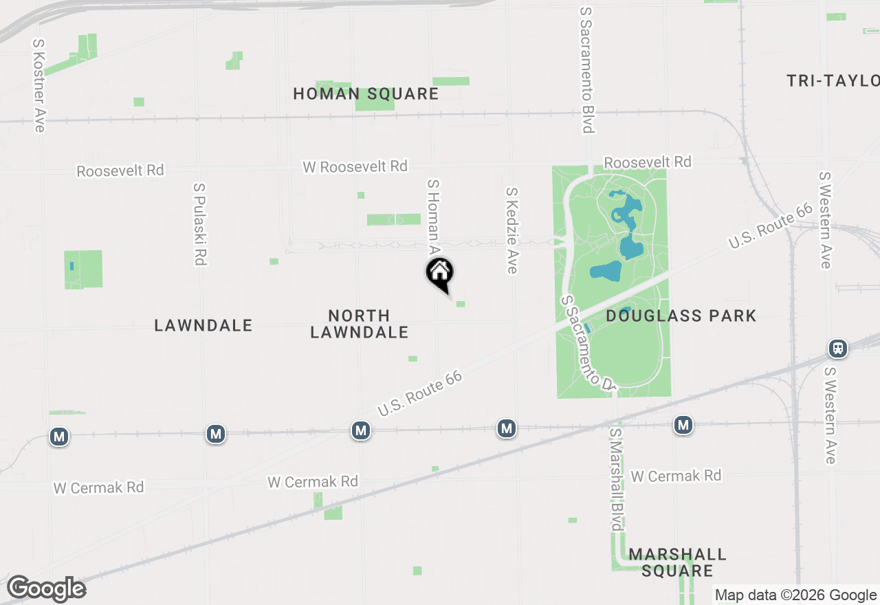 Map of 1529 S Homan Avenue #2, Chicago, IL 60623