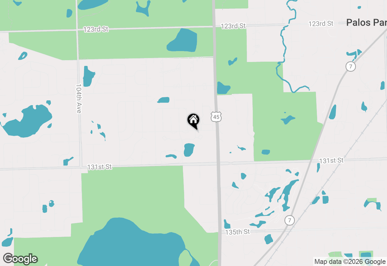 Map of 12908 Mill Drive E #1B, Palos Park, IL 60464