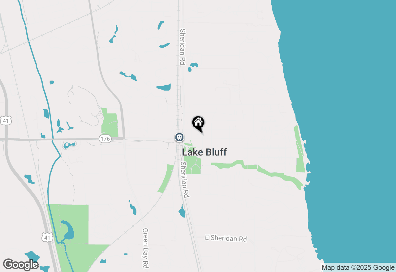 Map of 100 E Scranton Avenue, Lake Bluff, IL 60044