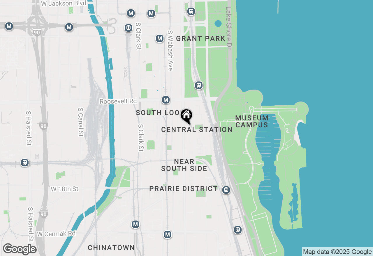 Map of 100 E 14th Street #1502, Chicago, IL 60605