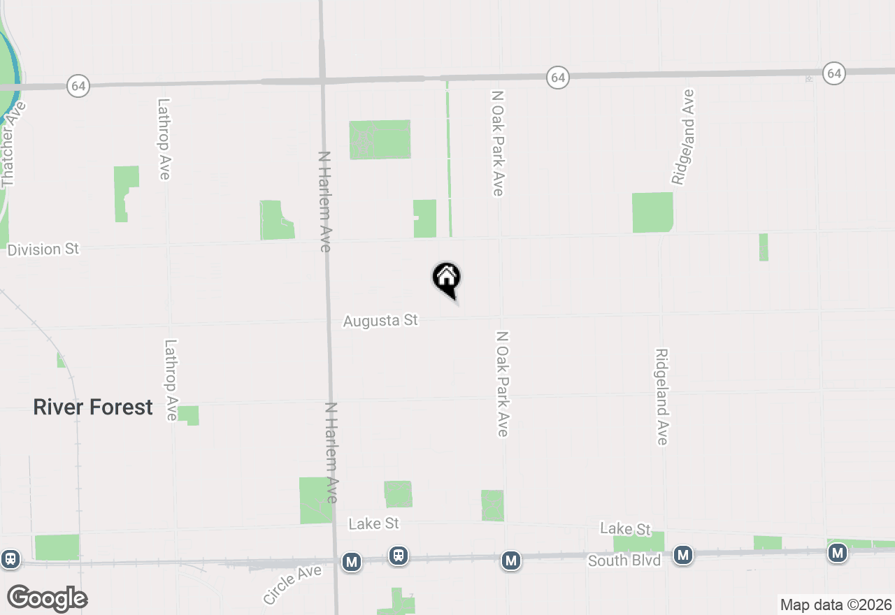 Map of (Address confidential), Oak Park, Illinois 60302