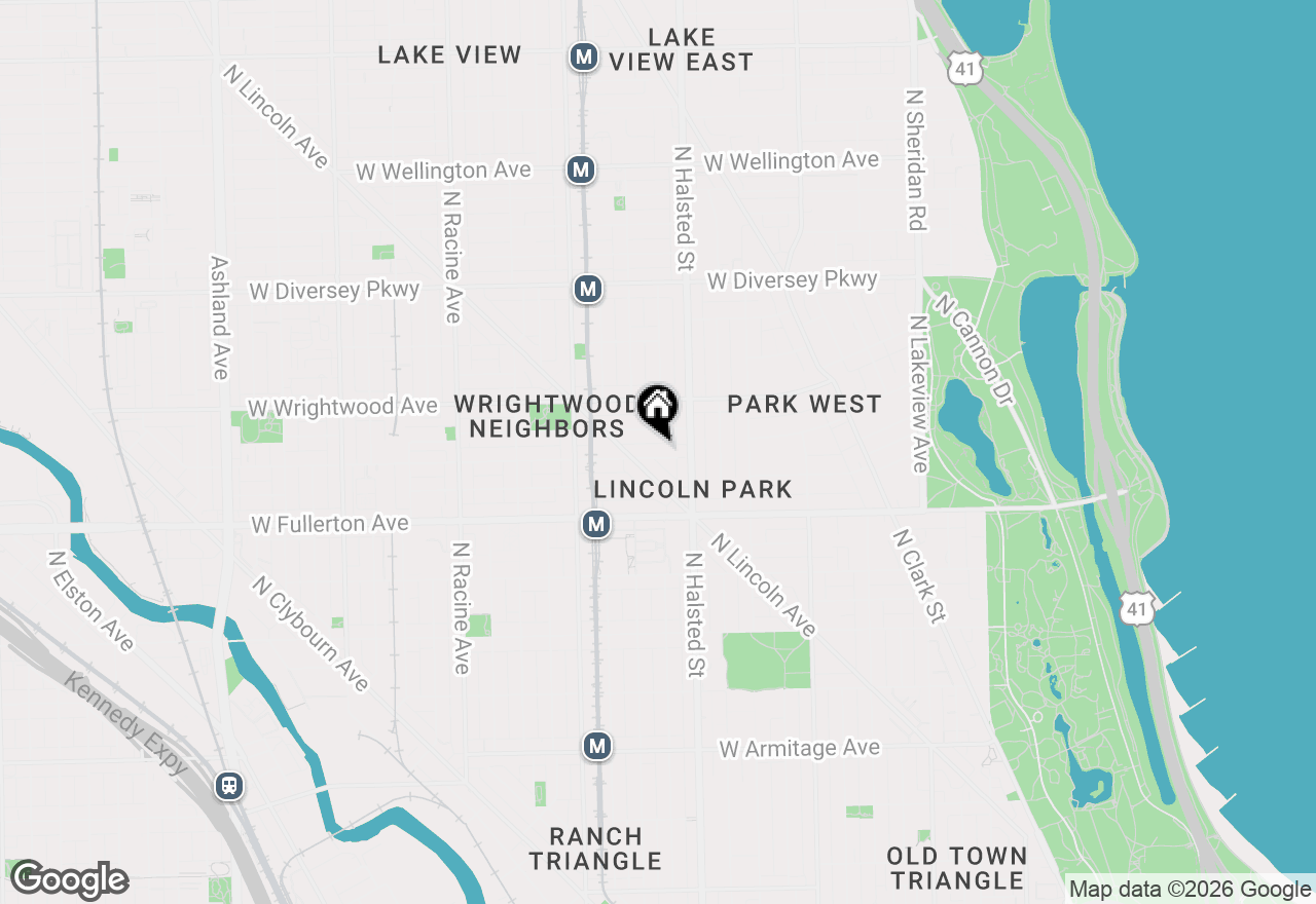 Map of 832 W Altgeld Street #2, Chicago, IL 60614