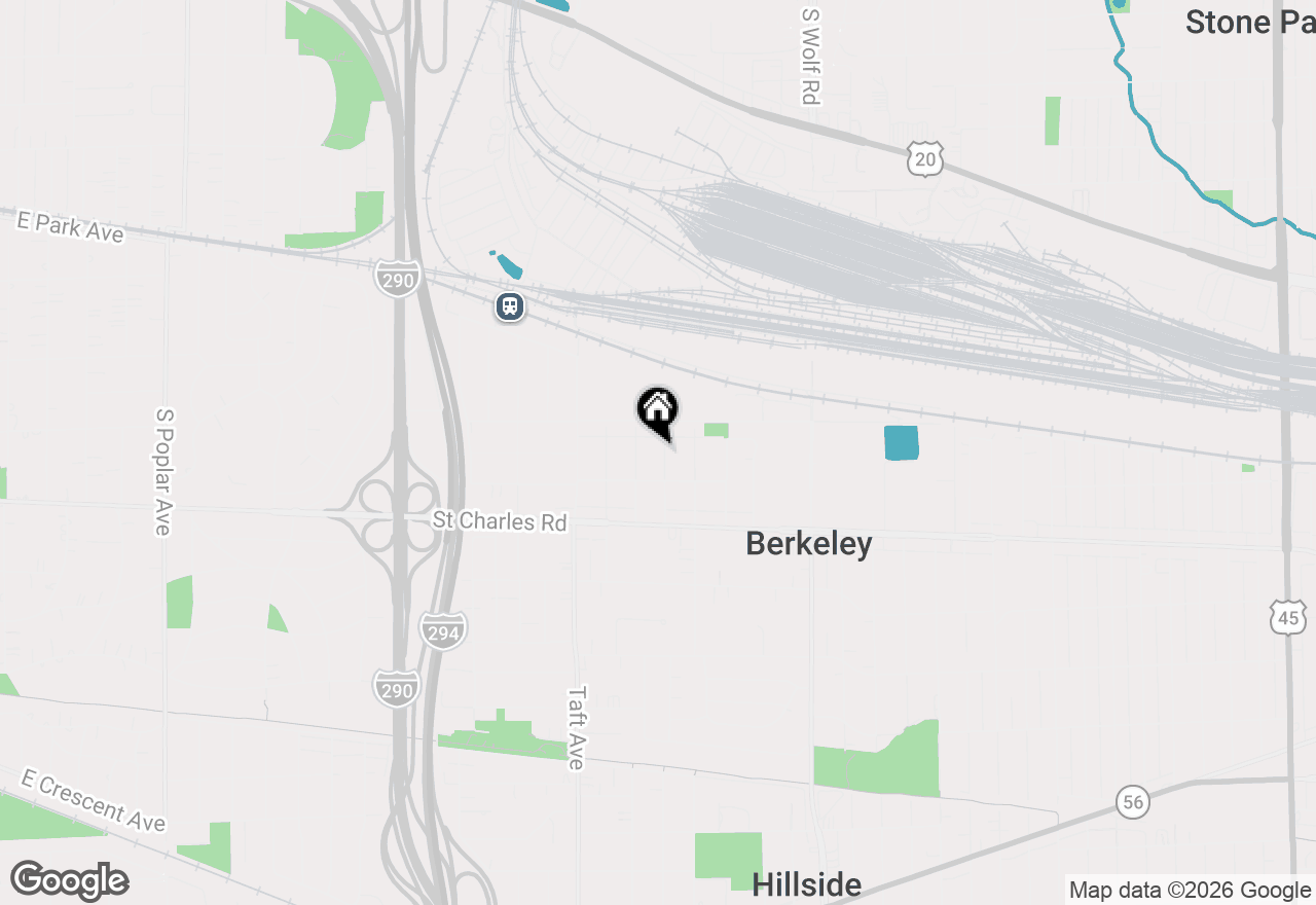 Map of 1224 N Irving Avenue, Berkeley, IL 60163