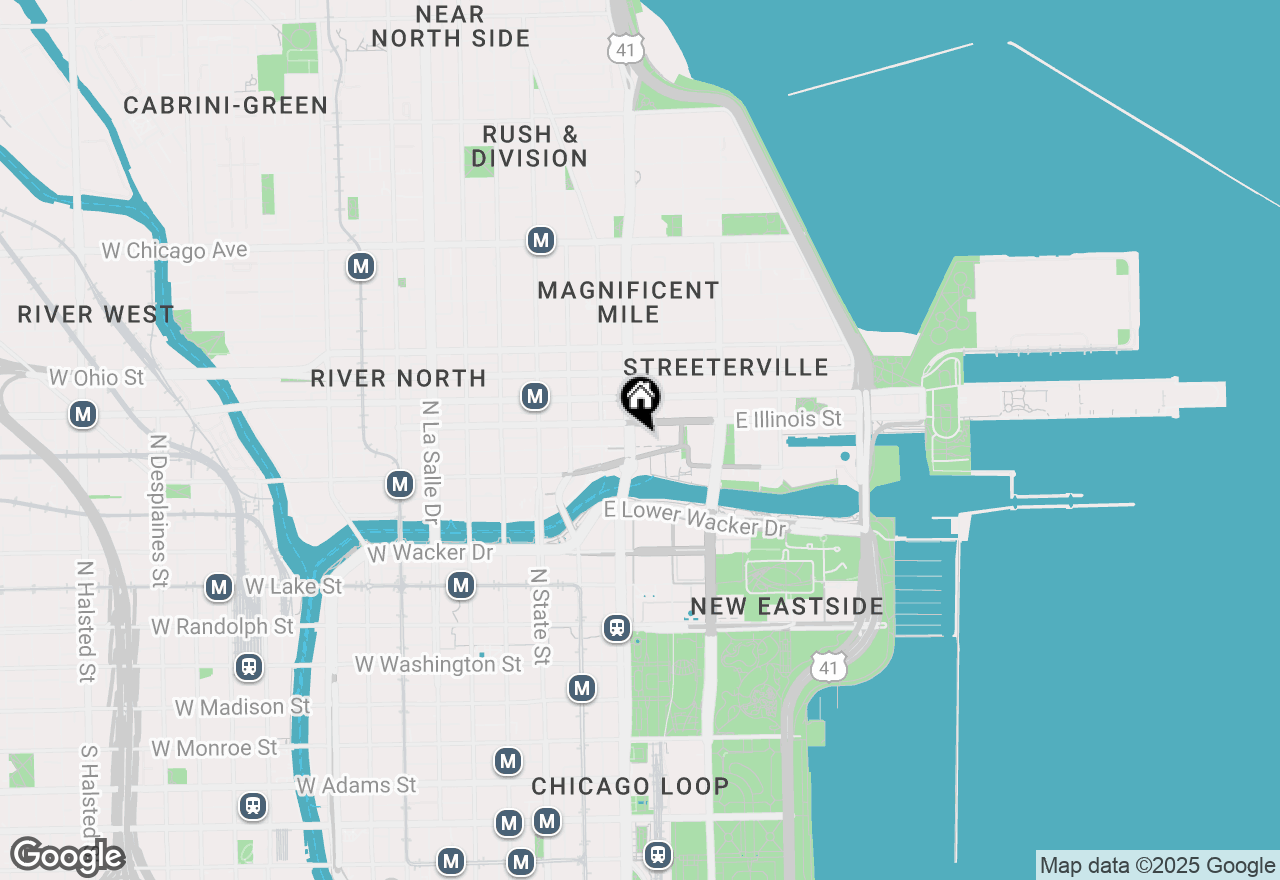 Map of 435 N Michigan Avenue #1008, Chicago, IL 60611