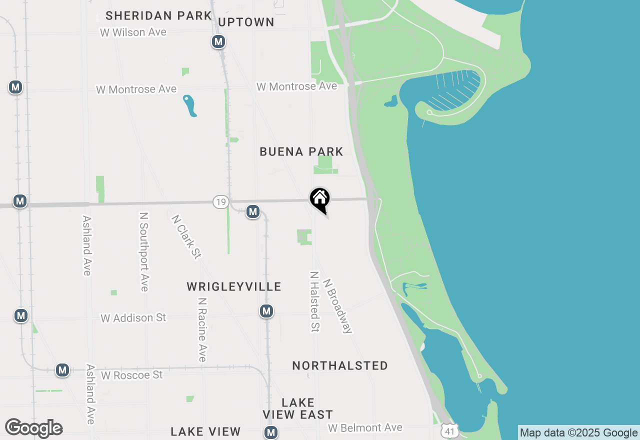 Map of 724 W Sheridan Road #3N, Chicago, IL 60613
