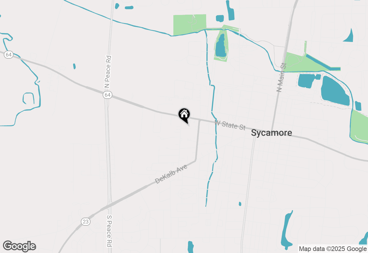 Map of 131 Alma Street, Sycamore, IL 60178