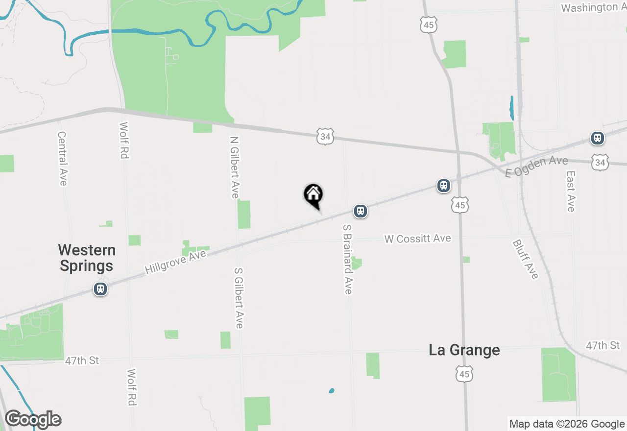 Map of 1011 W Hillgrove Avenue, La Grange, IL 60525