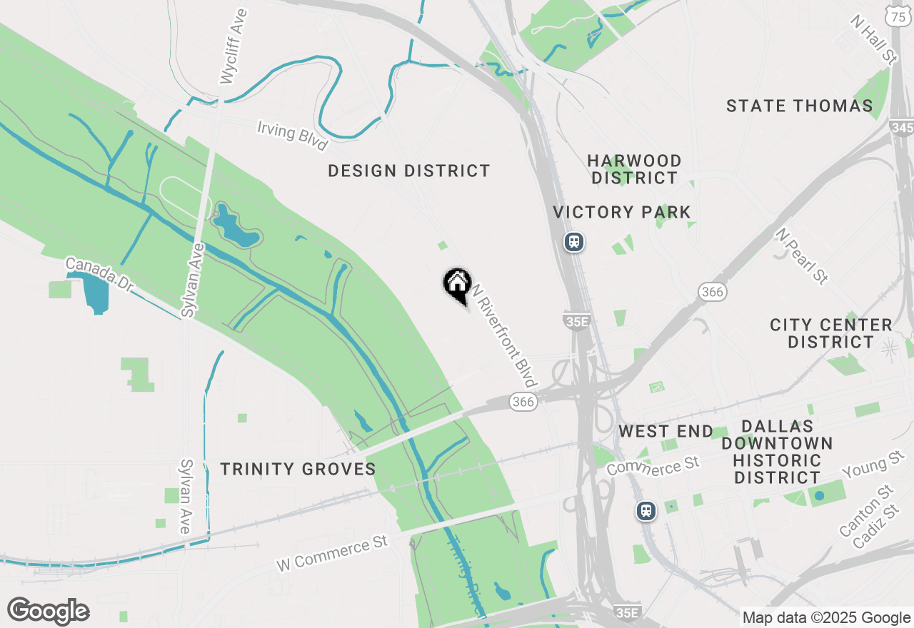 Map of 134 Pittsburg Street, Dallas, TX 75207