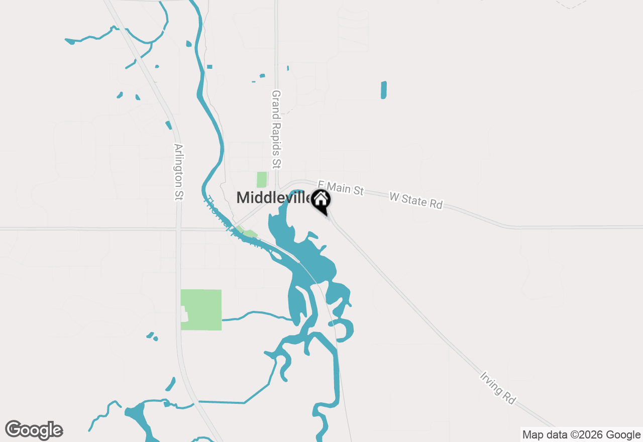 Map of 141 Irving Road, Middleville, MI 49333