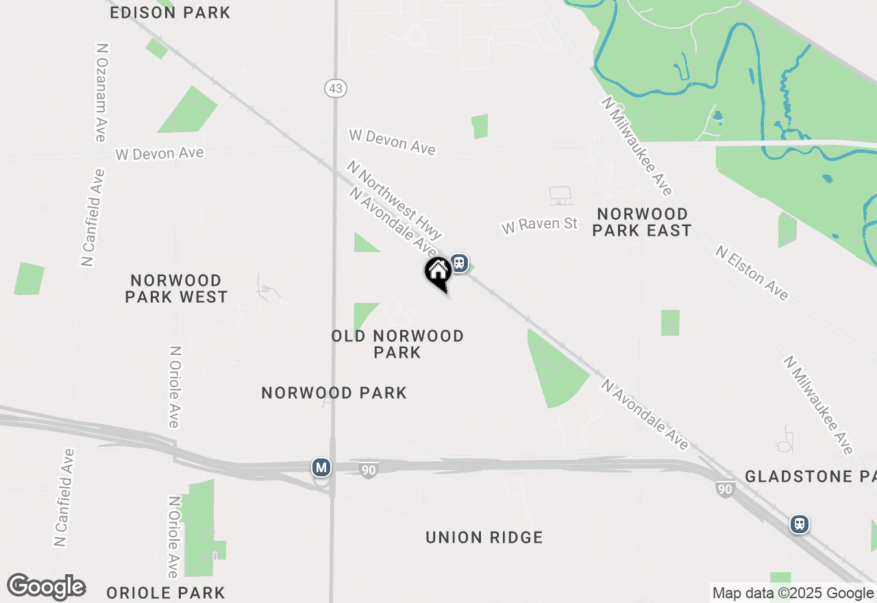 Map of 5962 N East Circle Avenue #2, Chicago, IL 60631