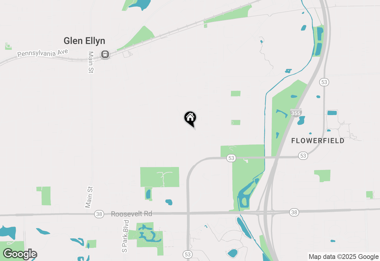 Map of 243 Bryant Avenue, Glen Ellyn, IL 60137