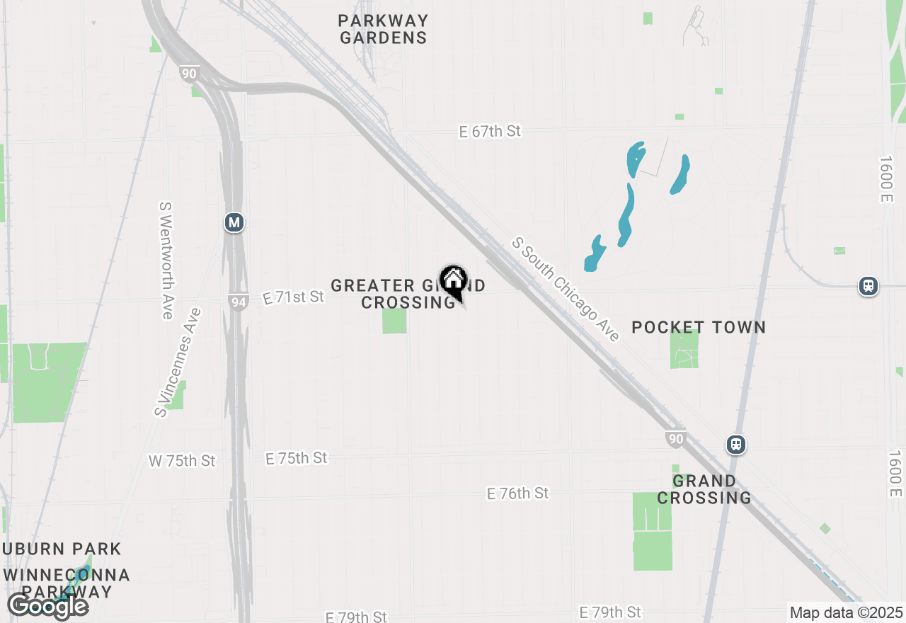 Map of 7127 S Eberhart Avenue, Chicago, IL 60619