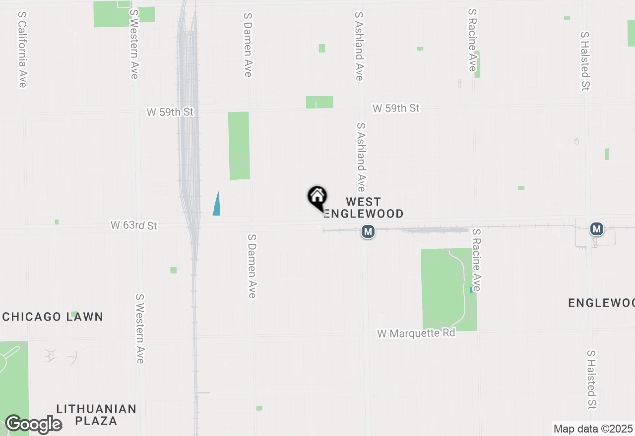 Map of 1740 W 63rd Street, Chicago, IL 60636
