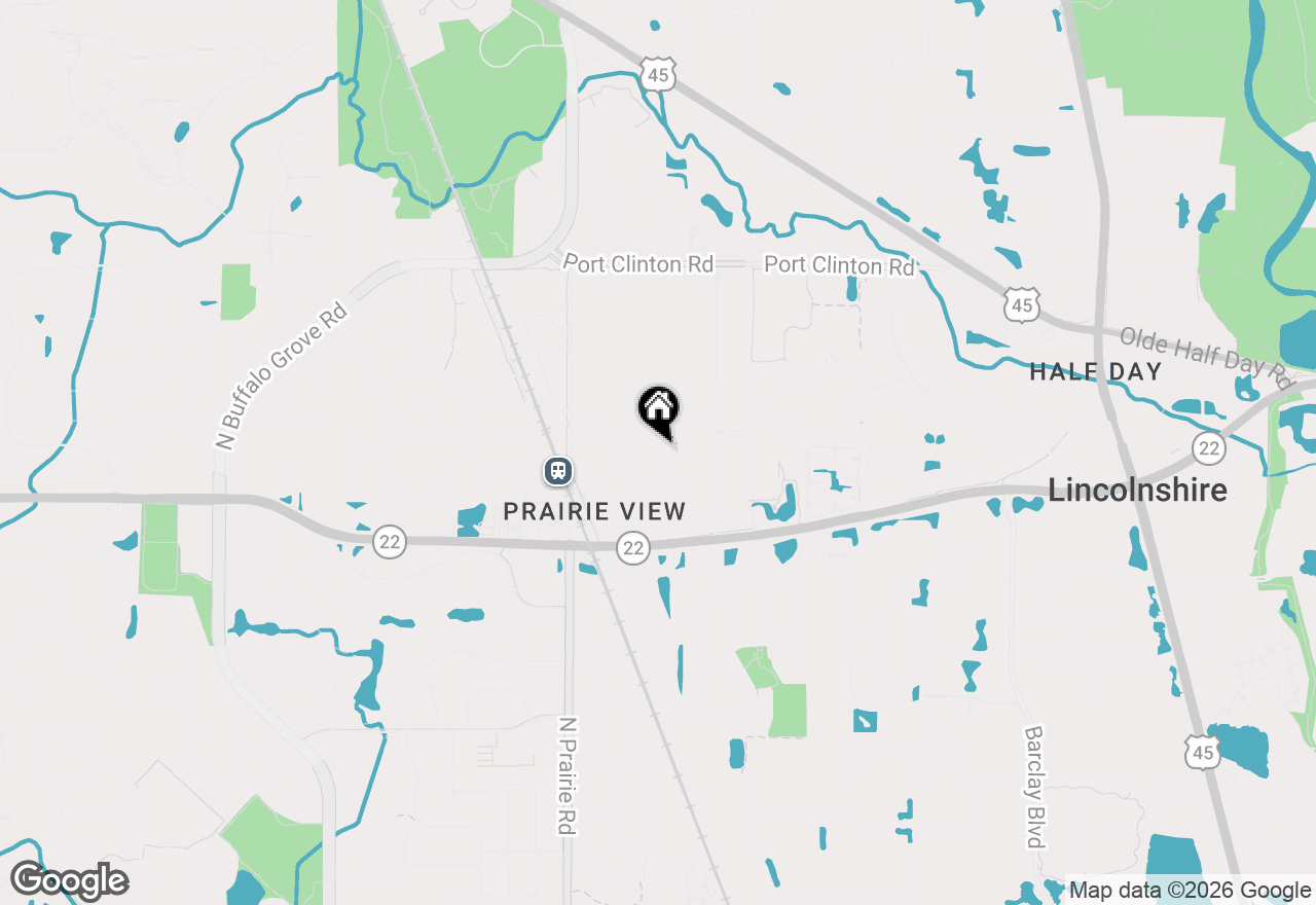 Map of 23084 N Prairie Lane, Lincolnshire, IL 60069