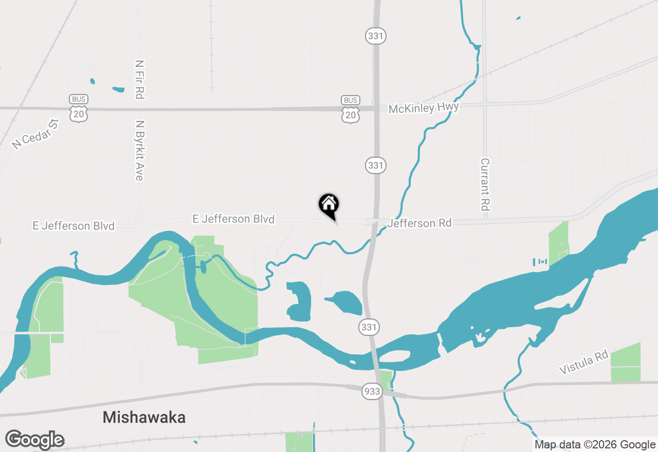 Map of 2232 Treys Trail, Mishawaka, IN 46545