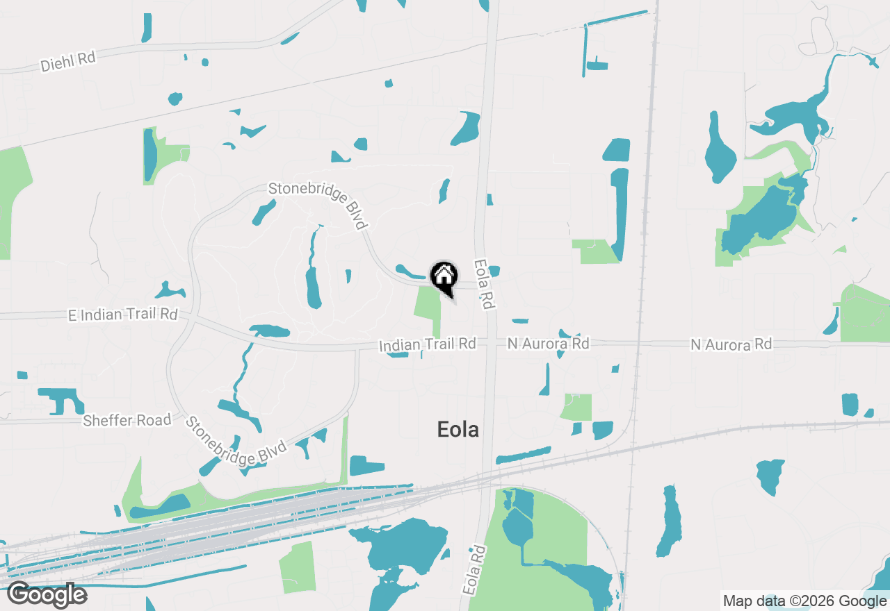 Map of (Address confidential), Aurora, Illinois 60502