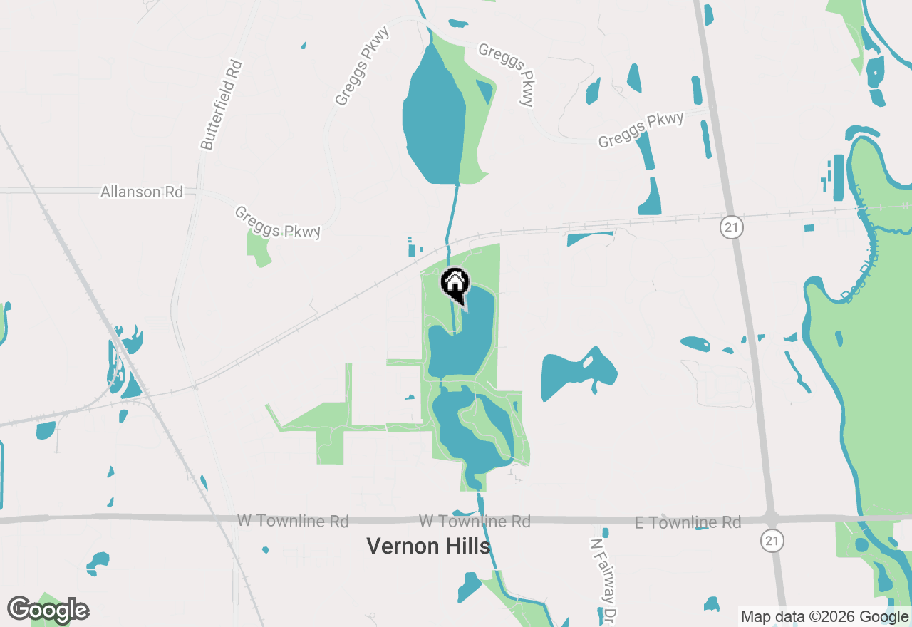 Map of 9 Parkside Court #6, Vernon Hills, IL 60061