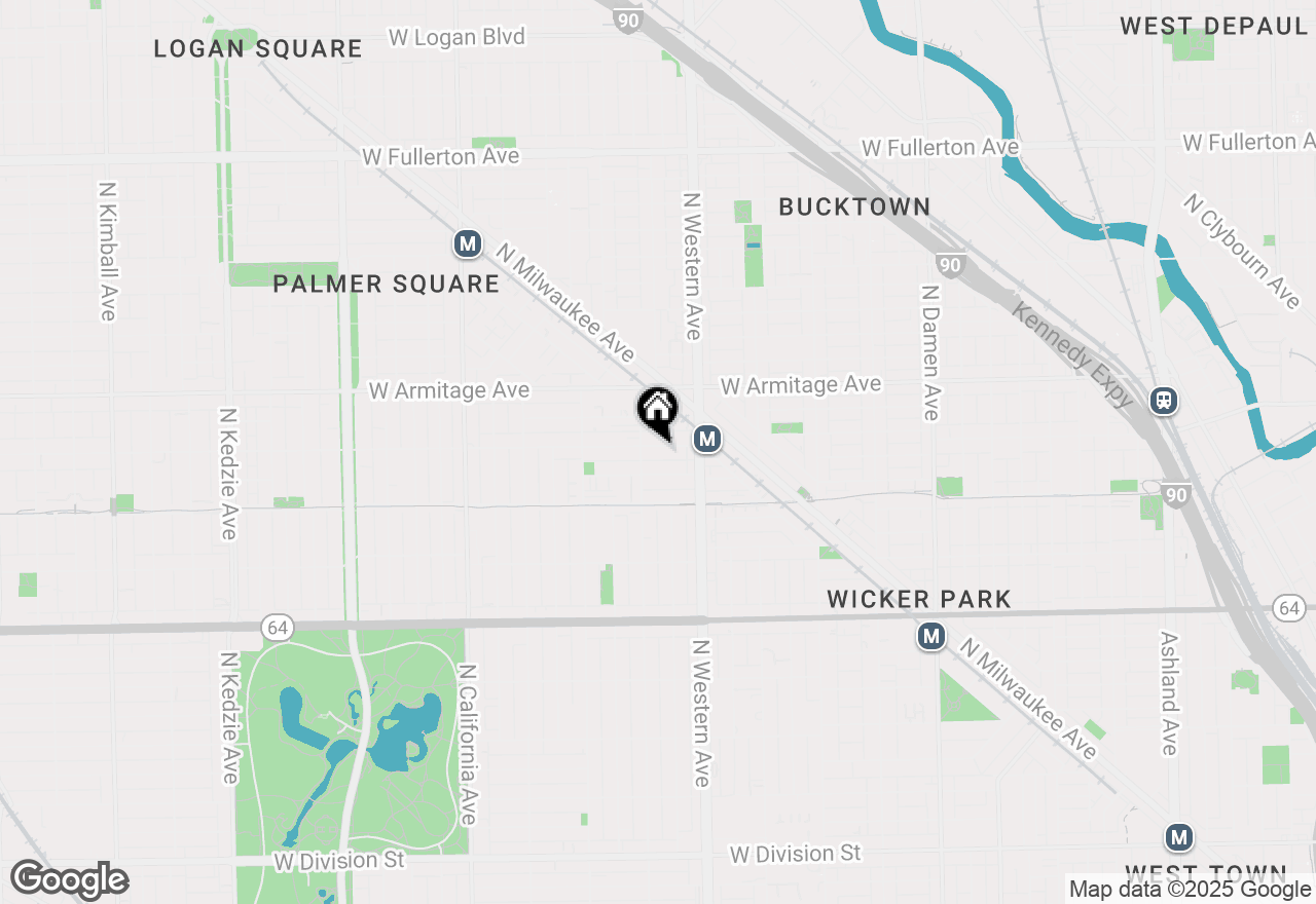 Map of 2445 W Cortland Street #2F, Chicago, IL 60647