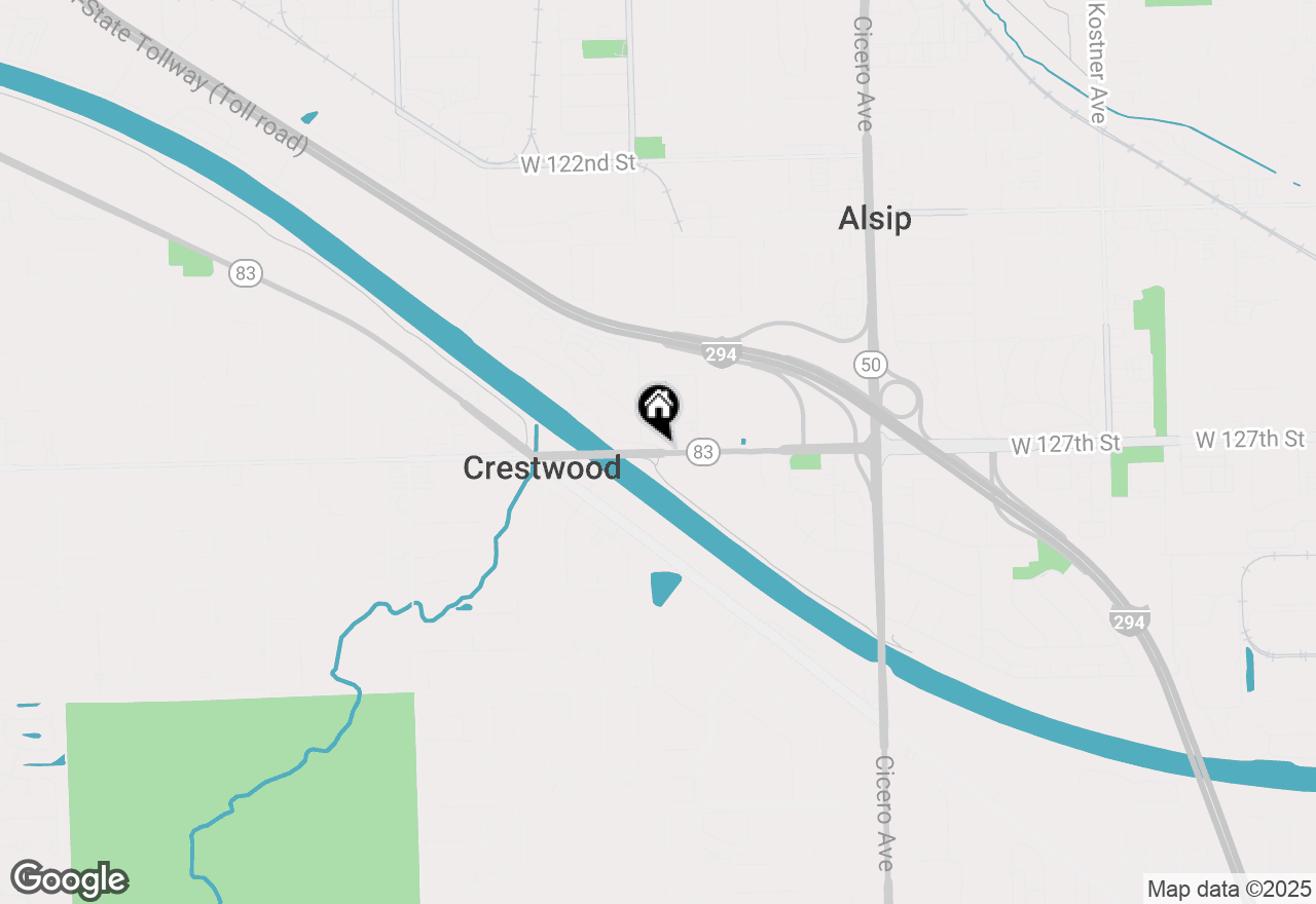 Map of 15800 S Laramie Avenue #Q, Oak Forest, IL 60452