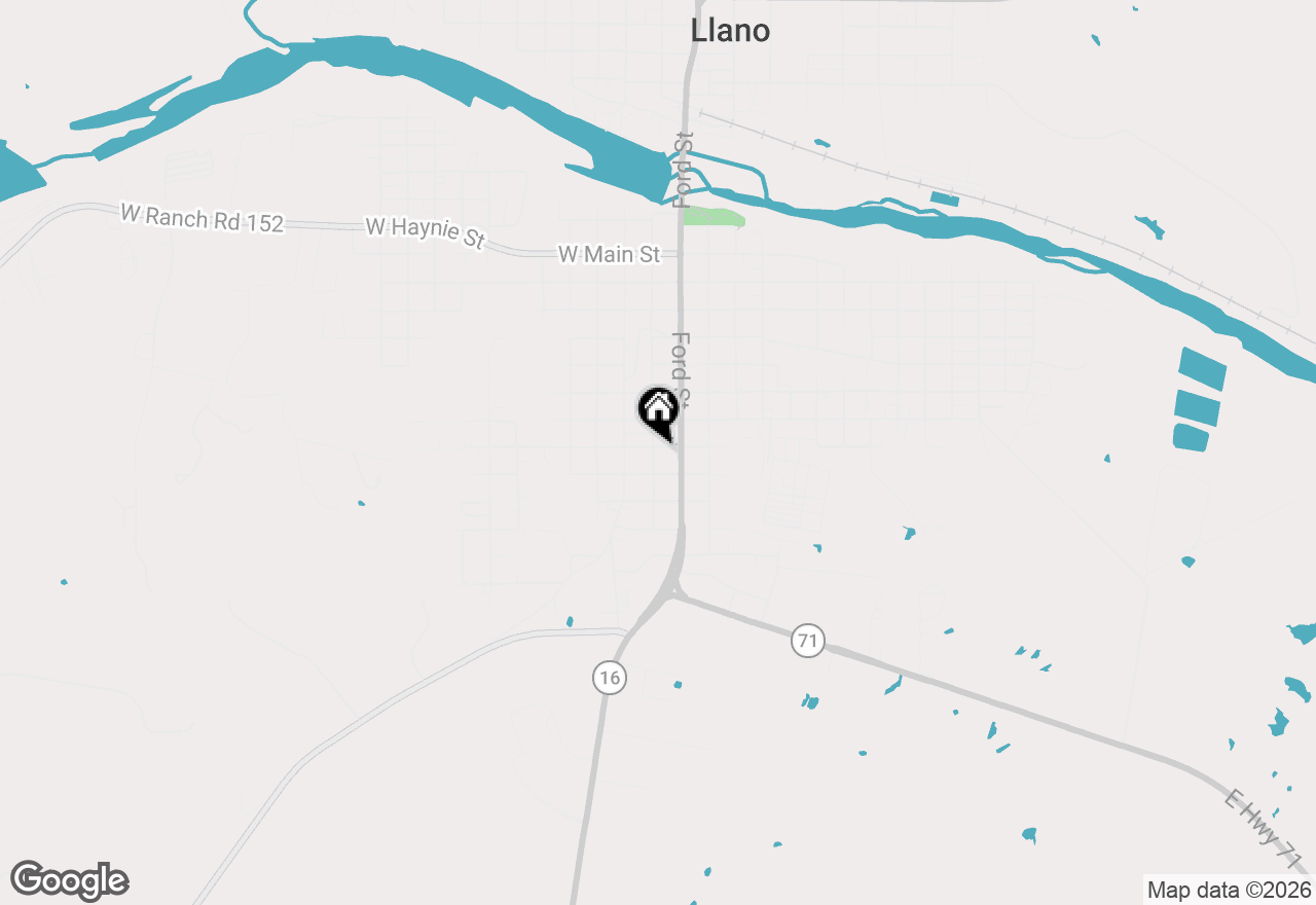 Map of 108 W Ollie Street, Llano, TX 78643