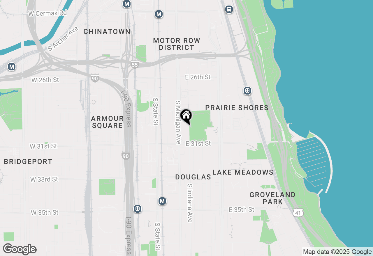 Map of 3001 S Michigan Avenue #1505, Chicago, IL 60616