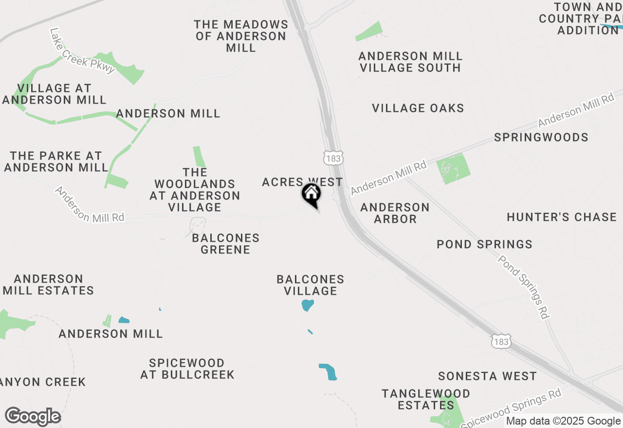 Map of 9707 Anderson Mill Rd #32, Austin, TX 78750