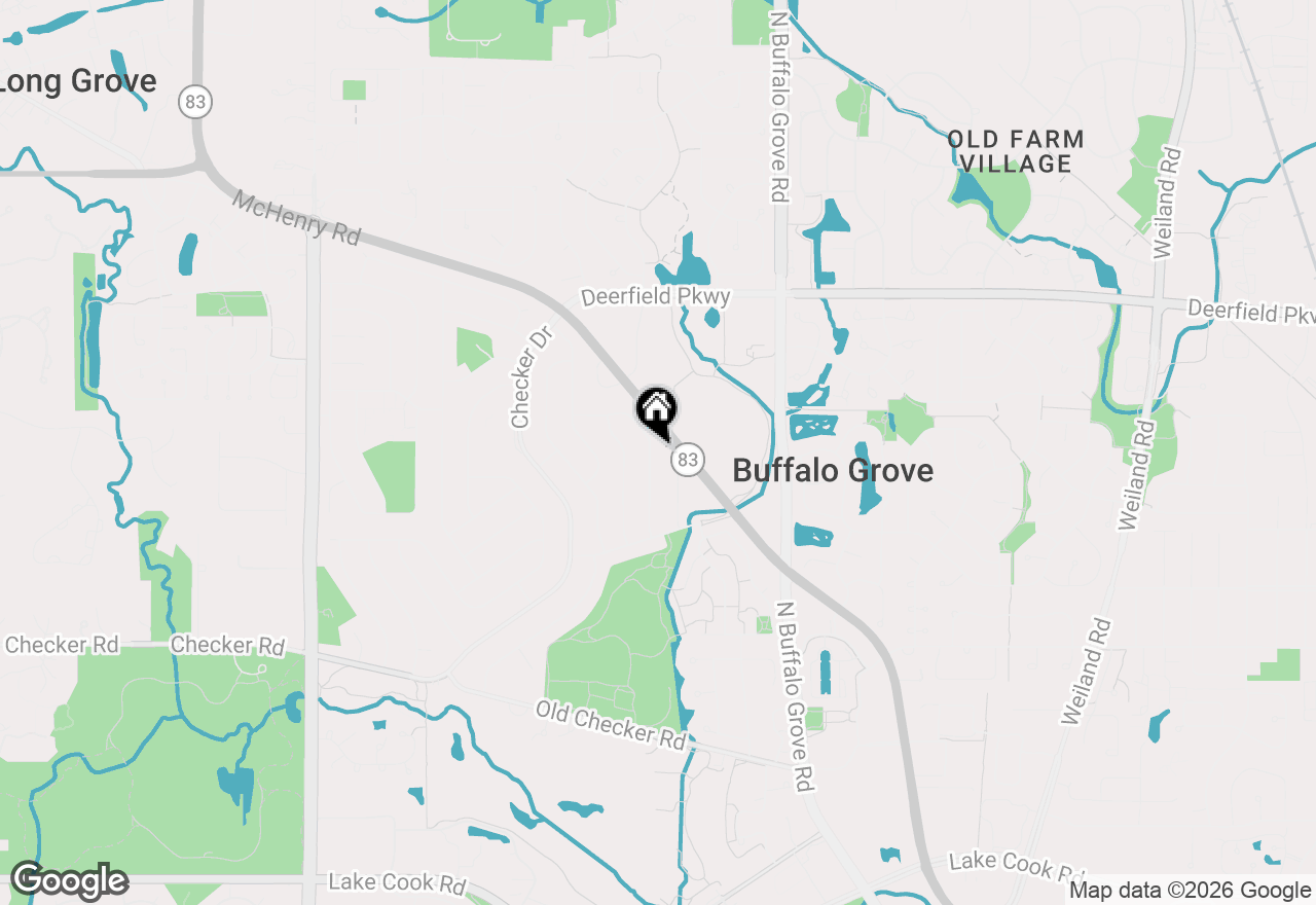 Map of 720 Woodhollow Lane, Buffalo Grove, IL 60089