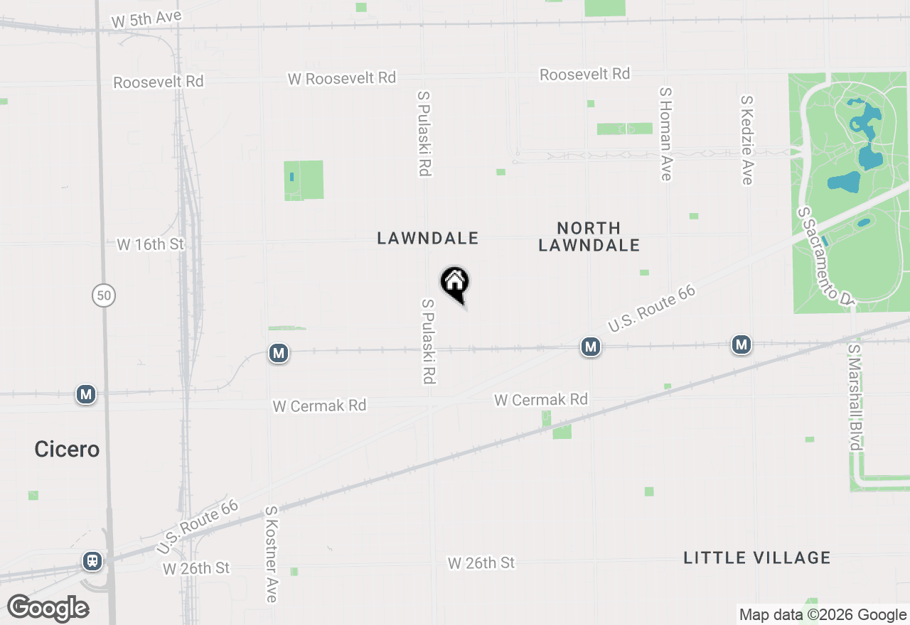 Map of 1851 S Harding Avenue, Chicago, IL 60623