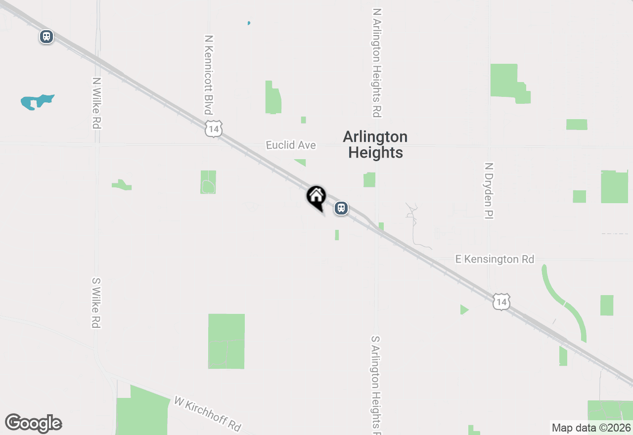 Map of 151 W Wing Street #808, Arlington Heights, IL 60005