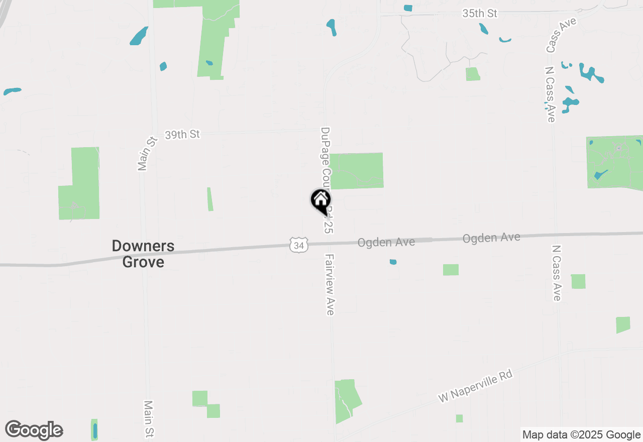 Map of 4108 Fairview Avenue, Downers Grove, IL 60515