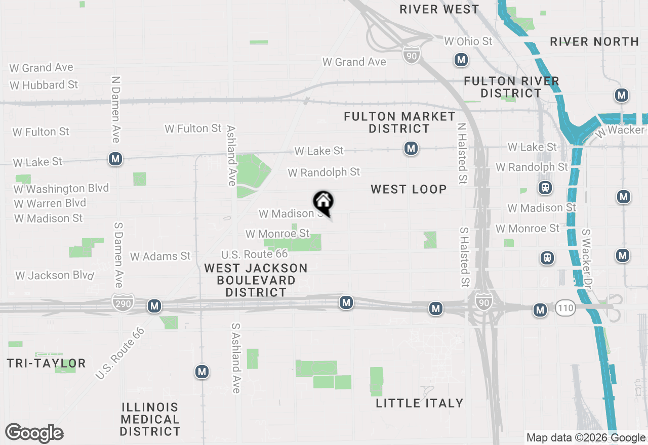 Map of 15 S Throop Street #209, Chicago, IL 60607