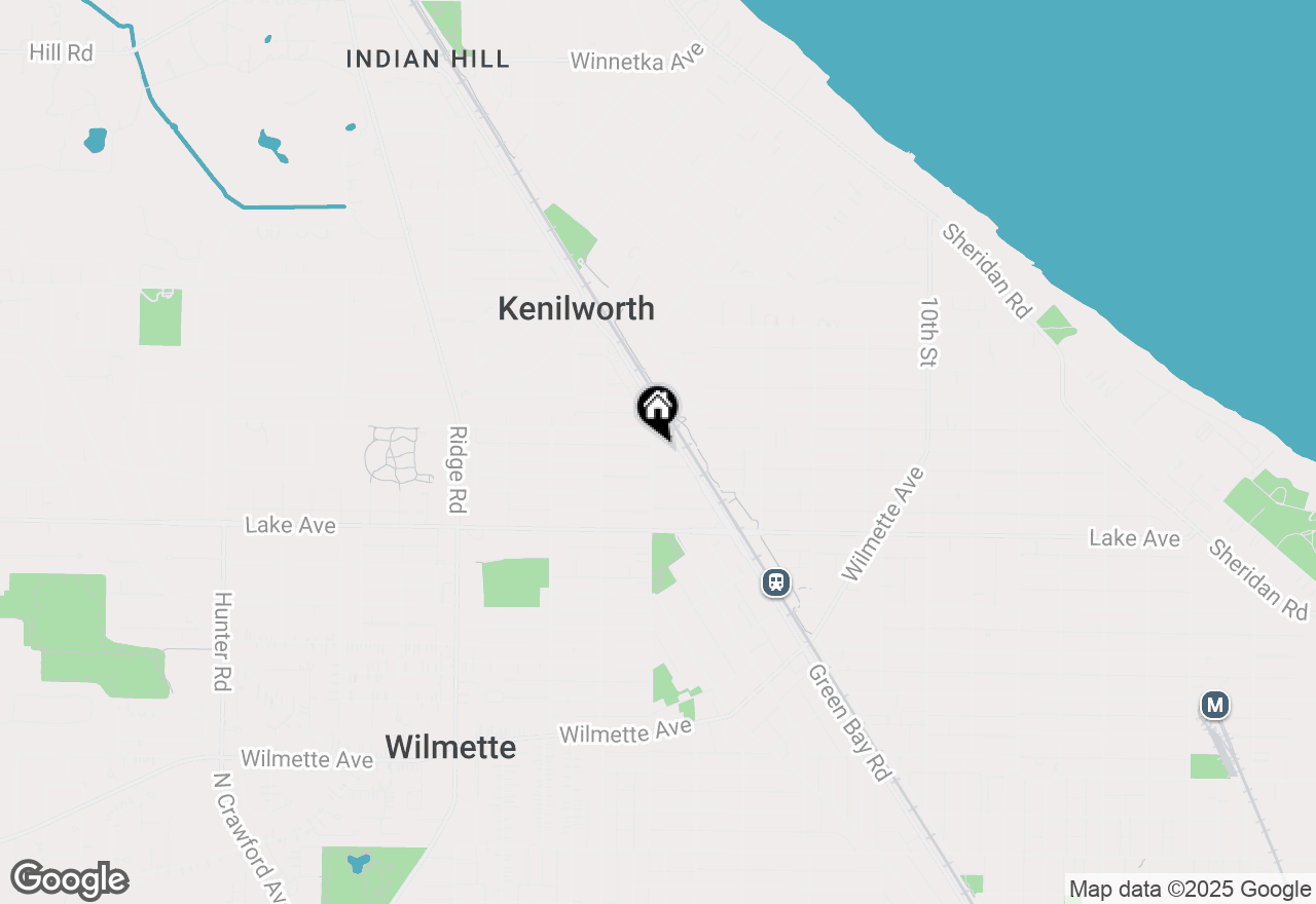 Map of 932 15th Street, Wilmette, IL 60091