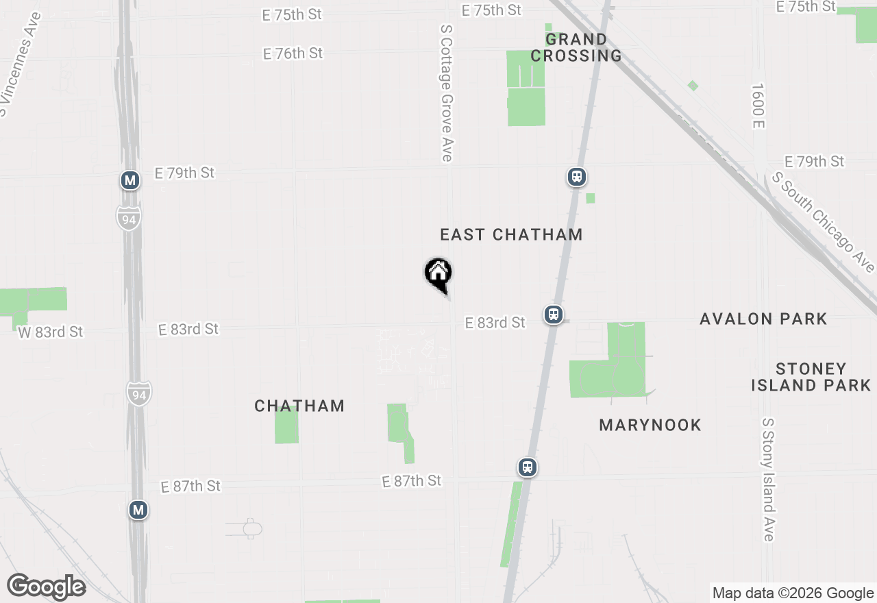 Map of (Address confidential), Chicago, Illinois 60619