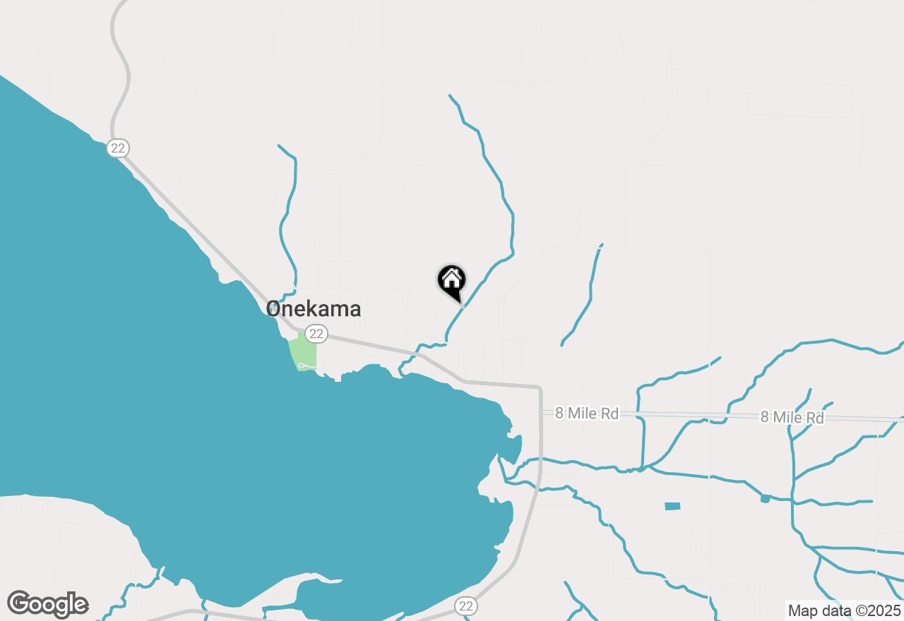 Map of 8341 Leecrest Boulevard, Onekama, MI 49675